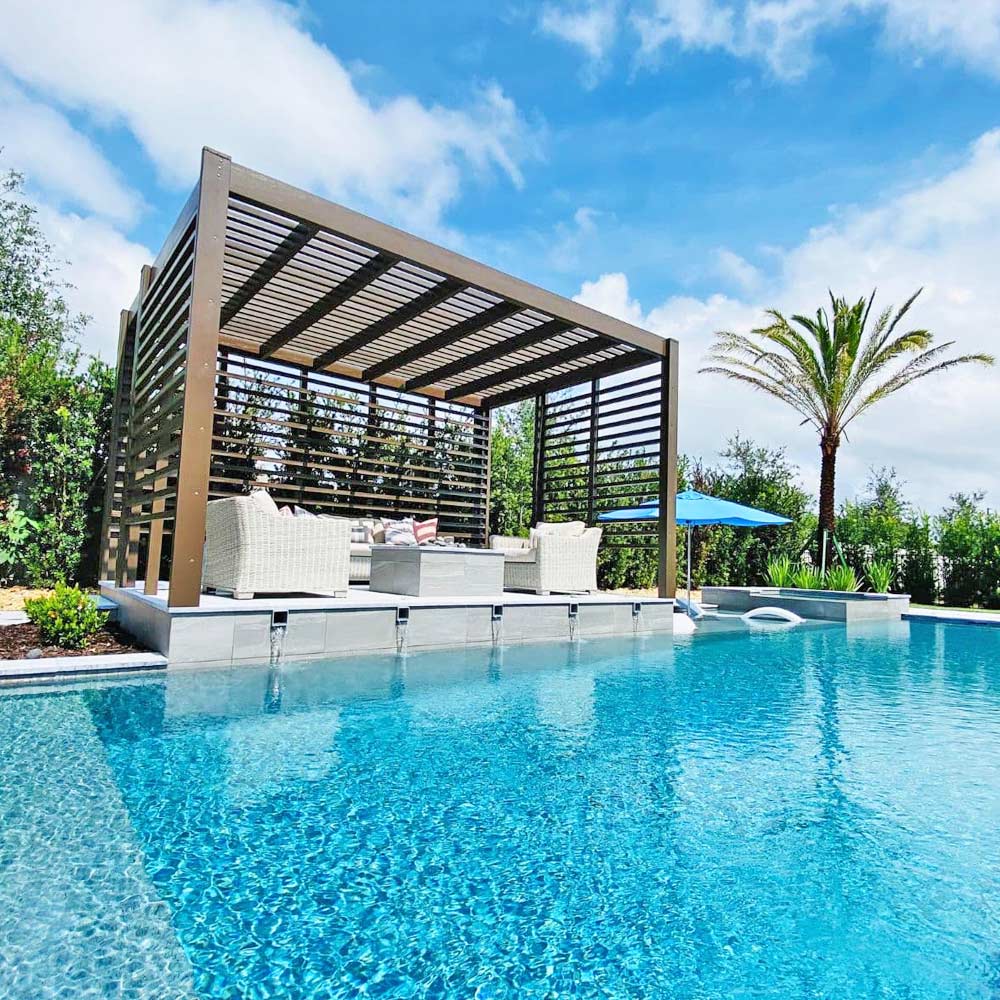 recently installed pool at a happy client by bontrager pools